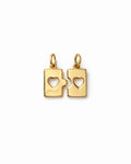 Pingente Puzzle Cravejado Dourado