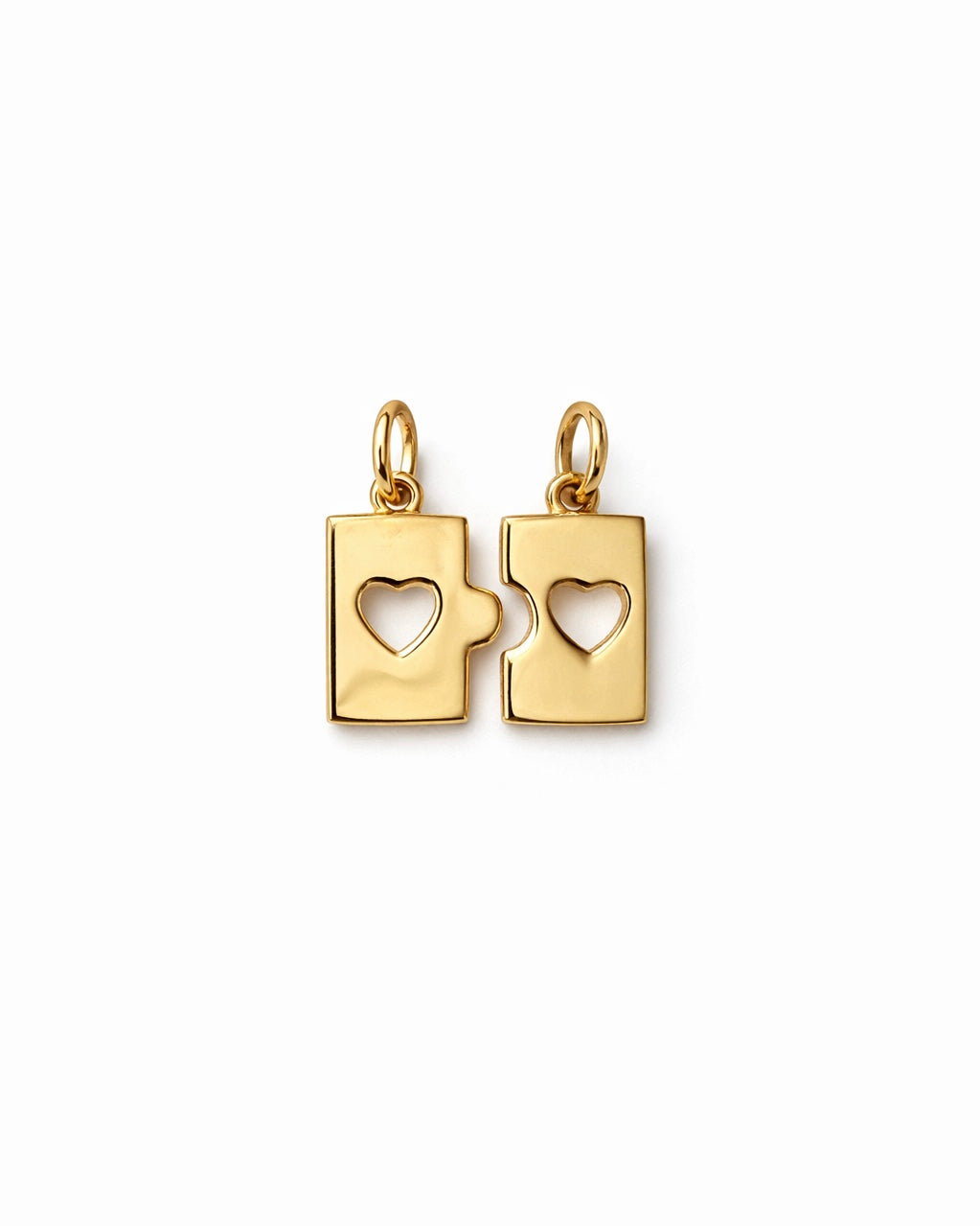 Pingente Puzzle Cravejado Dourado