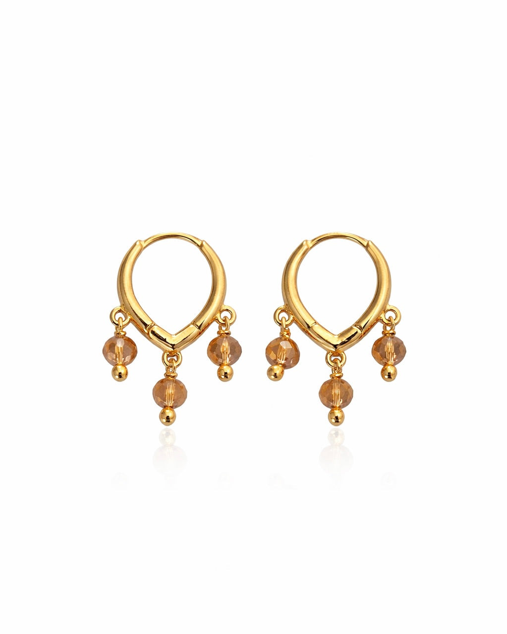 Brinco de Argola Summer Champagne Dourado
