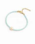 Pulseira Summer Dourada - Azul Serenity