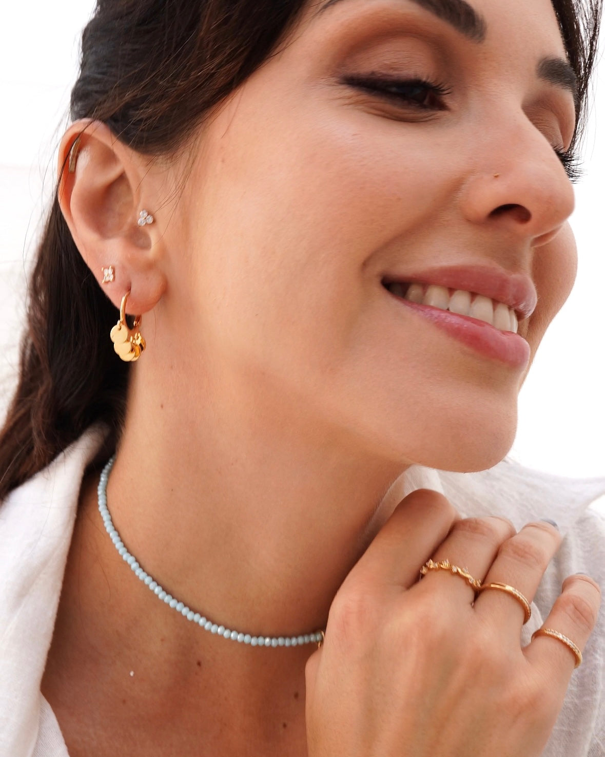 Colar Summer Dourado - Azul Serenity