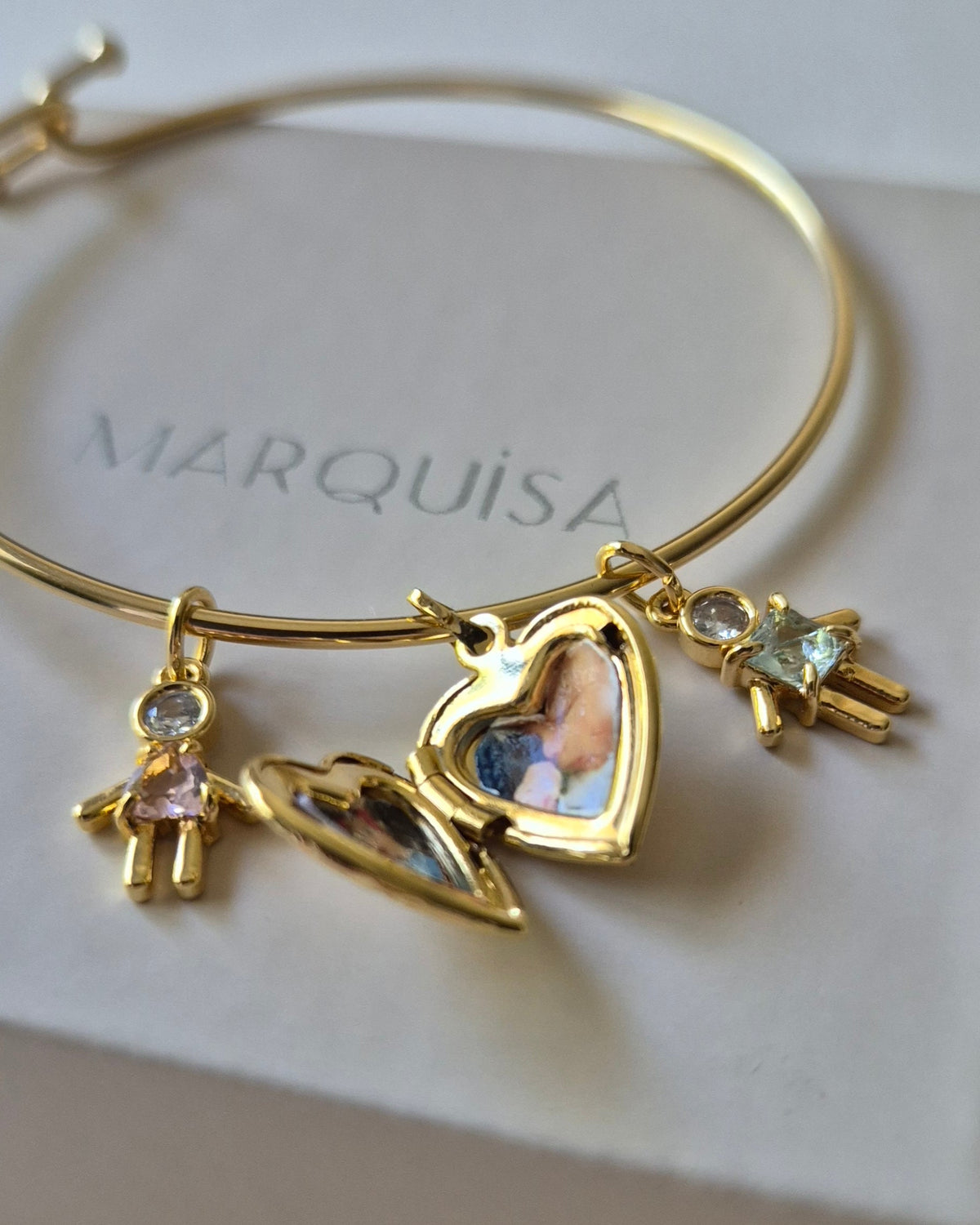 Pingente Colors Menina Zircônia Dourado