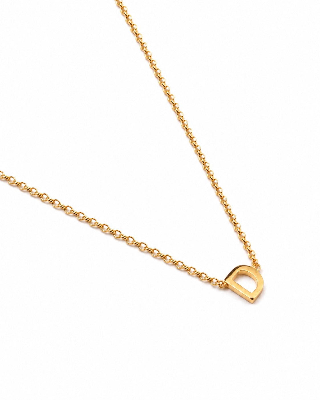 Colar Una Letter Dourado