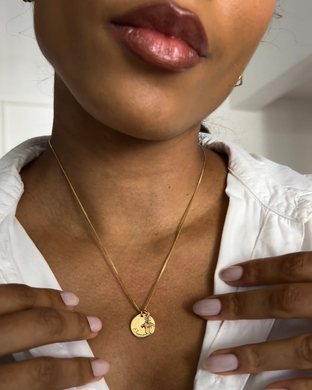 Colar Elo Personalizável Dourado