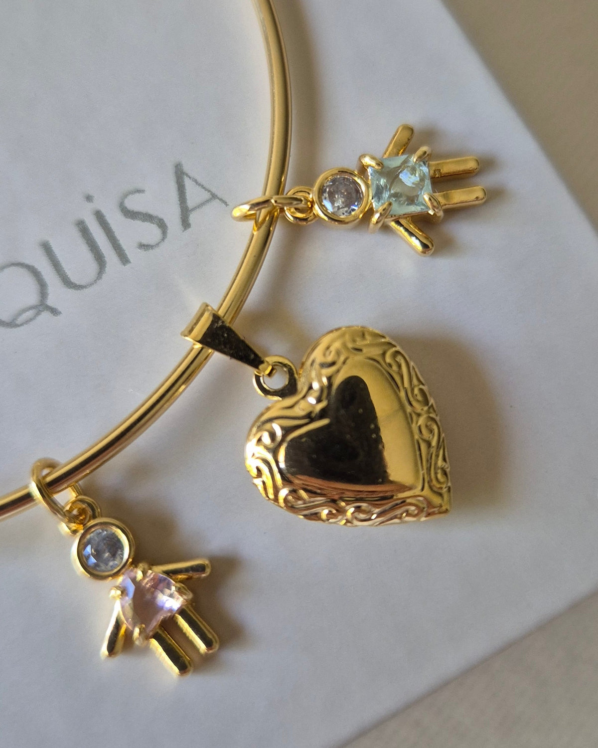 Pingente Mini Relicário Dourado