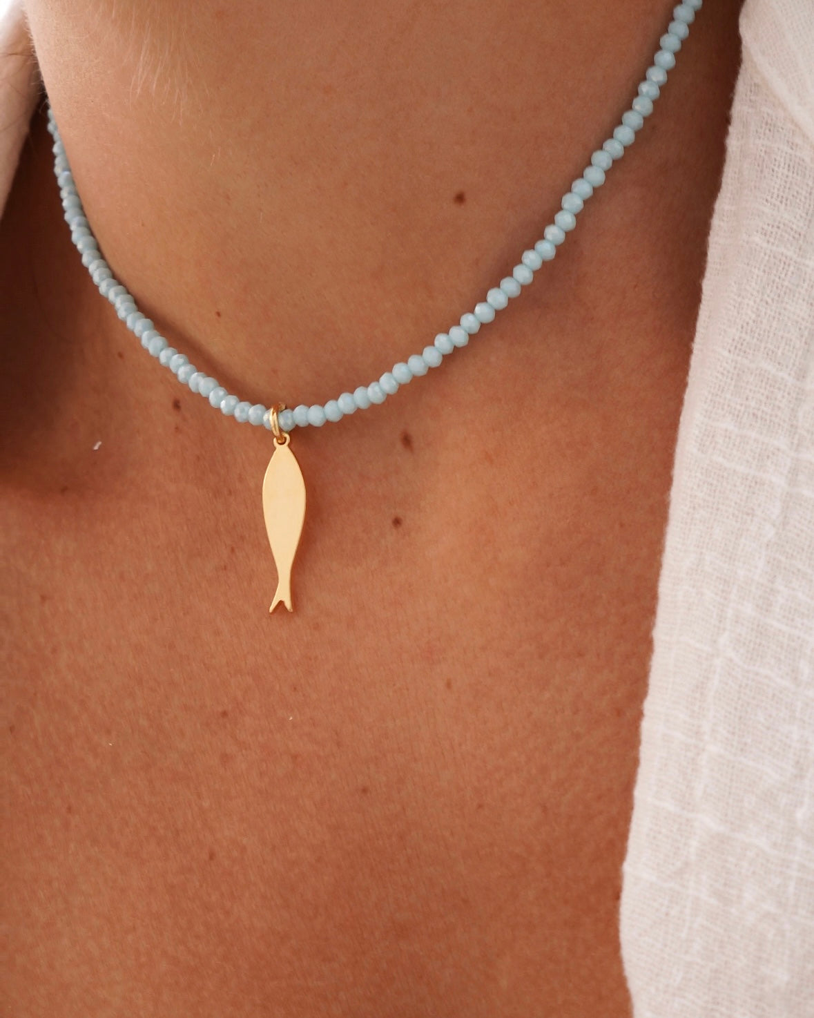 Colar Summer Dourado - Azul Serenity