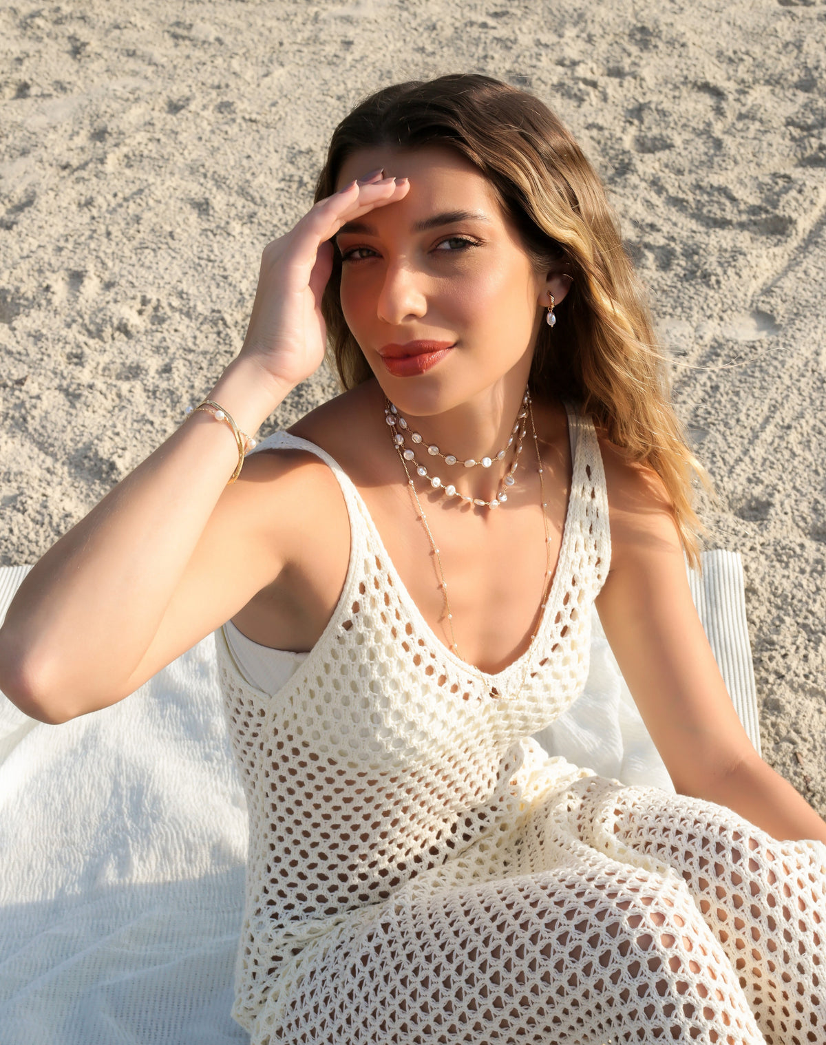 Choker Perla Prata