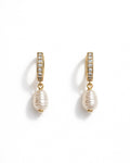 Brinco Argolinha Delicate Cravejado Dourado