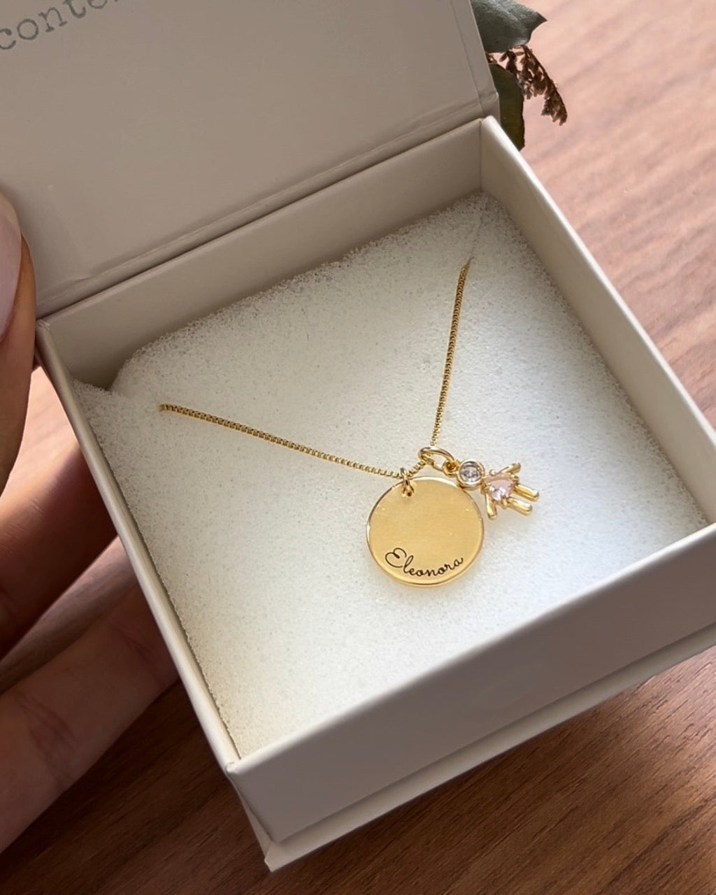 Pingente Medalha Personalizável 1,5 cm Dourado