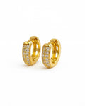 Argola Click Cravejada Dourado