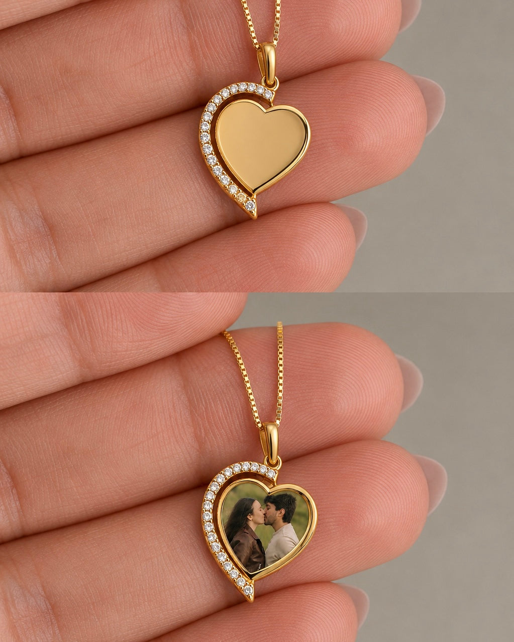 Colar Relicário Life Dourado