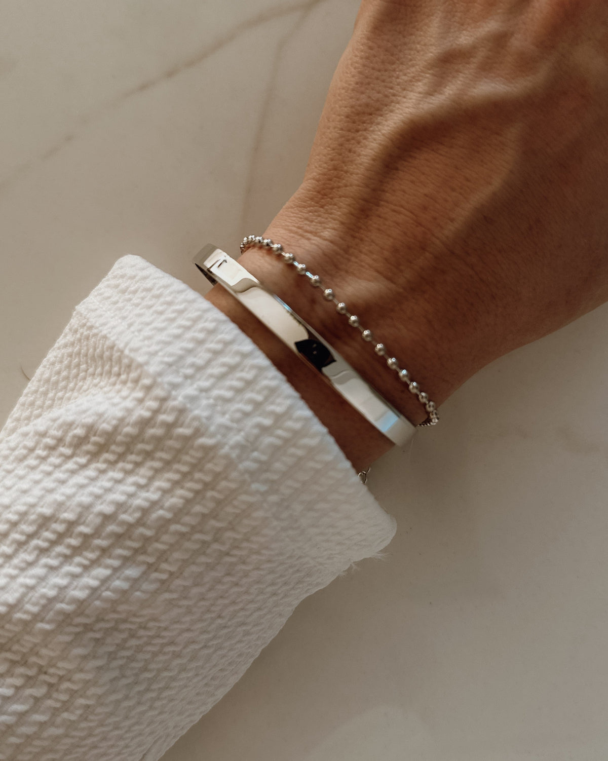 Bracelete Liso Prata