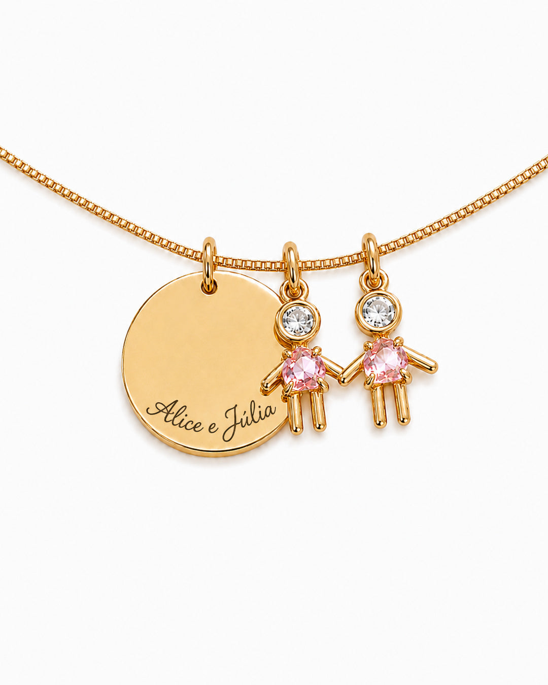 Colar Elo Personalizável Dourado
