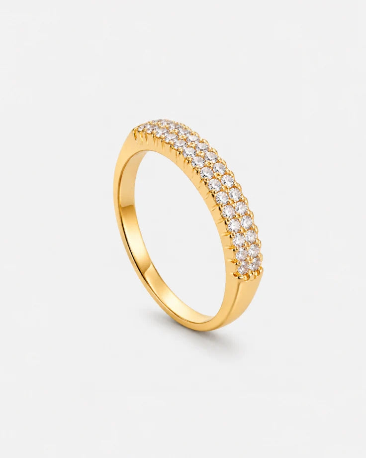 Anel Feminino Andrômeda - Banhado em Ouro 24k